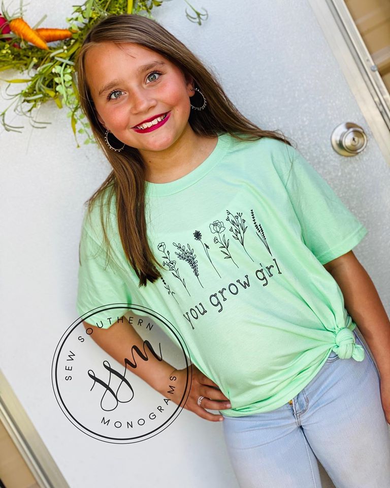 You Grow Girl Mint tee