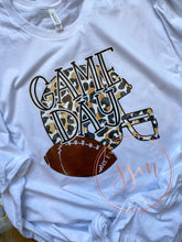 Load image into Gallery viewer, Game day- cheetah football tee
