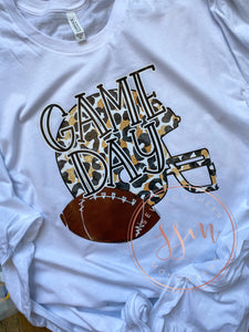 Game day- cheetah football tee