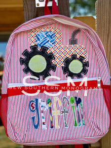 Tractor Appliqué Backpack