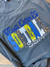 Load image into Gallery viewer, Appliqued team mascot softball-includes cheetah &amp; sequins
