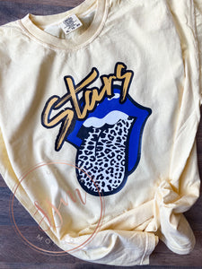 Cheetah mouth mascot tee- unisex comfort color