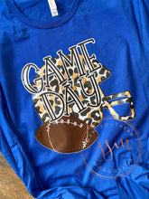 Load image into Gallery viewer, Game day- cheetah football tee
