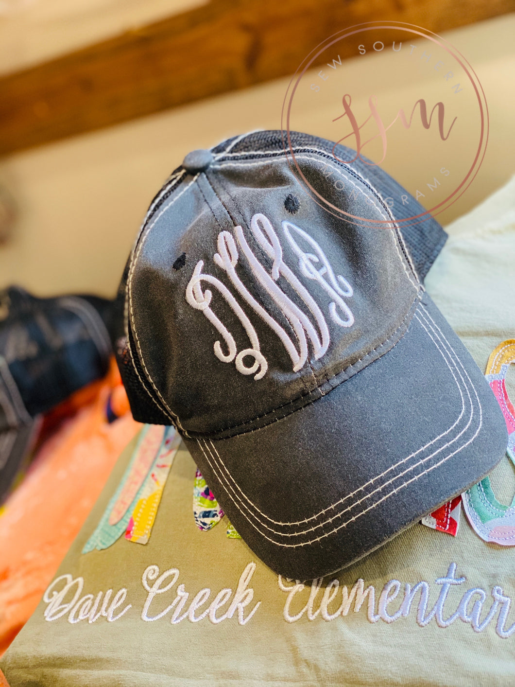 Monogrammed Ball Cap