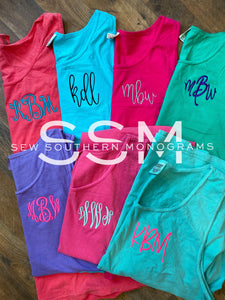 Surprise comfort color monogram tank